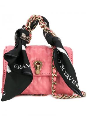 Mini scarf embellished bag Ermanno Scervino. Цвет: фиолетовый
