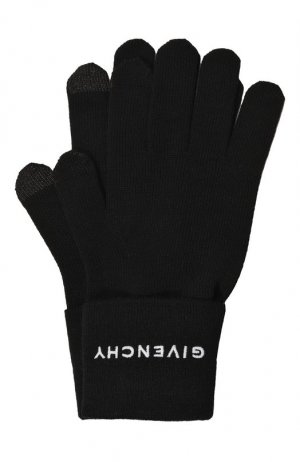 Шерстяные перчатки Givenchy. Цвет: чёрный