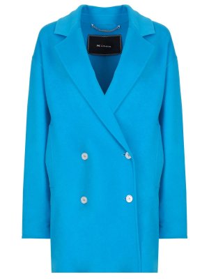 Пальто кашемировое KITON. Цвет: голубой