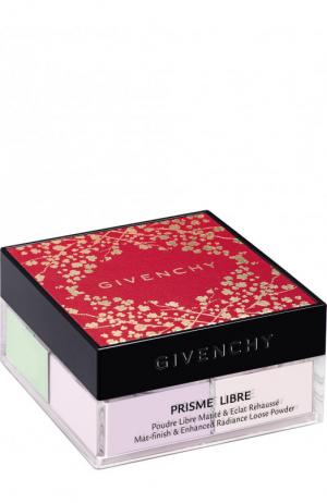 Рассыпчатая пудра для лица Prisme Libre, 01 Limited Edition Givenchy. Цвет: бесцветный