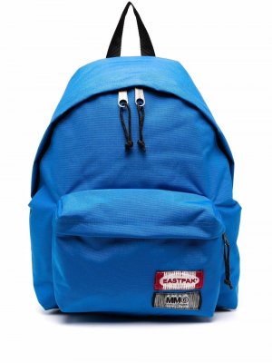 Рюкзак с логотипом из коллаборации Eastpak MM6 Maison Margiela. Цвет: синий