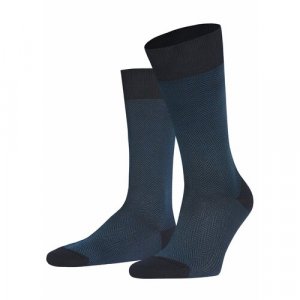 Носки , размер 41-42, синий Bresciani. Цвет: черно-синий/черный