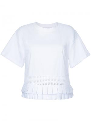 Frill-hem blouse Capucci. Цвет: белый