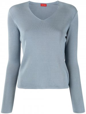 Пуловер с V-образным вырезом Des Prés. Цвет: синий
