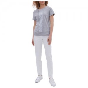 Женские костюмы ARGENT Комплект женский (блузка + брюки) CECIL, Размер 44. Цвет: белый/серый