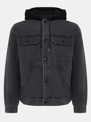 Джинсовые куртки Armani Exchange. Цвет: черный