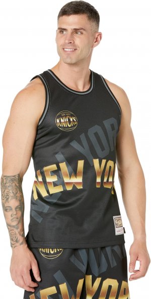 Майка NBA Big Face 4.0 Fashion Tank Knicks, черный Mitchell & Ness