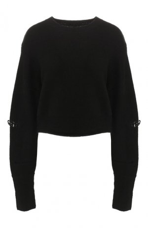 Пуловер со спущенным рукавом RTA. Цвет: черный