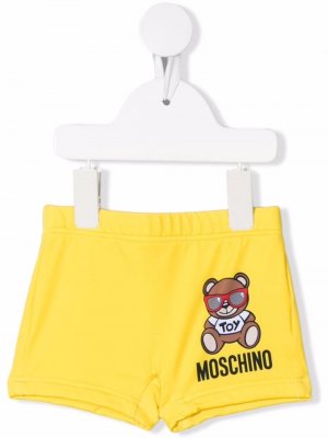 Плавки-шорты Teddy Bear Moschino Kids. Цвет: желтый