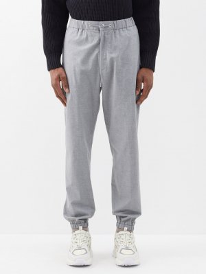 Спортивные брюки из хлопка с эластичной талией , серый Moncler
