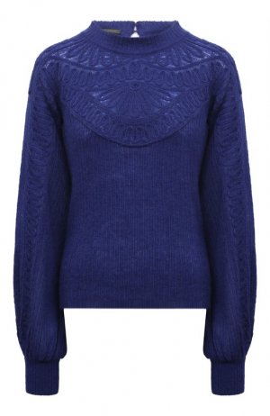 Пуловер Alberta Ferretti. Цвет: синий