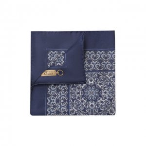 Шелковый платок Zilli. Цвет: синий