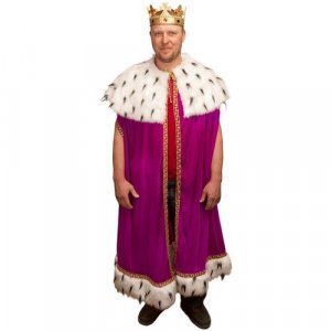 Карнавальный костюм взрослый Королевская мантия (54-56) Elite CLASSIC,Элит Классик. Цвет: фиолетовый/малиновый