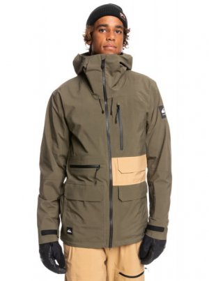 Сноубордическая куртка Black Alder Stretch 2L GORE-TEX® QUIKSILVER. Цвет: cre0