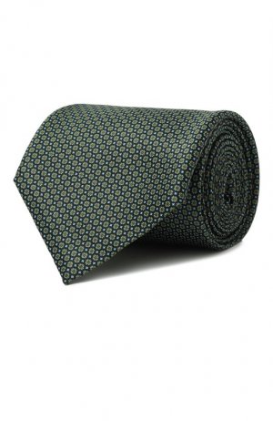 Комплект из галстука и платка Stefano Ricci. Цвет: зелёный