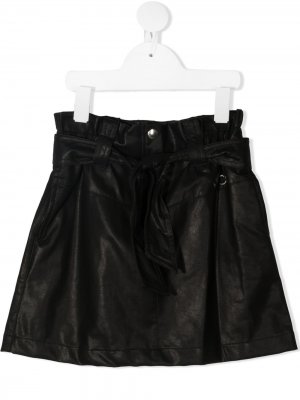 Короткая юбка Alberta Ferretti Kids. Цвет: черный