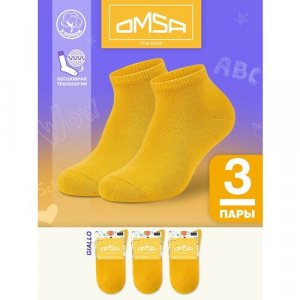 Носки размер 35-38 (20-22), желтый Omsa. Цвет: желтый/желтый