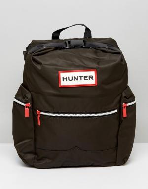 Рюкзак с логотипом -Зеленый Hunter