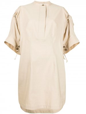 Платье-туника с завязками 3.1 Phillip Lim. Цвет: коричневый