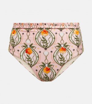 Плавки бикини Nopal Lunar с вышивкой, розовый Agua by Bendita
