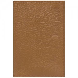 Обложка для паспорта , коричневый, бежевый Fostenborn. Цвет: коричневый