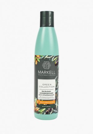 Бальзам для волос Markell 17156 БАЛЬЗАМ-КОНДИЦИОНЕР ВОССТАНАВЛИВАЮЩИЙ, 200 МЛ. Цвет: зеленый