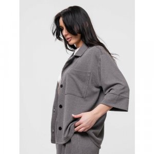 Пиджак , размер 48, серый Gabriela. Цвет: серый