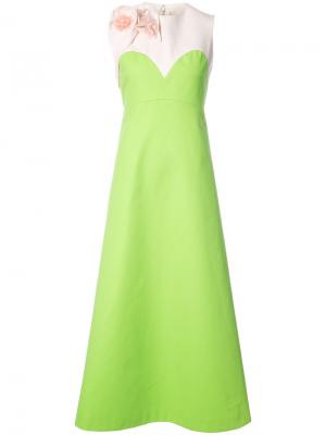 Вечернее платье с пайетками Delpozo. Цвет: зеленый
