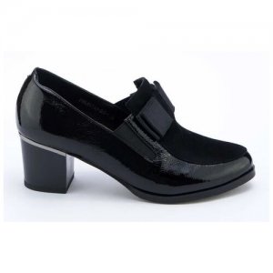 Лакированные полуботинки на блочном каблуке Tervolina PELAGIA3-2/3-1 Черный 40. Цвет: черный