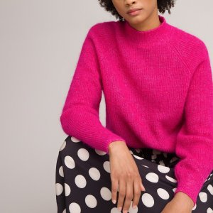 Пуловер LaRedoute. Цвет: розовый