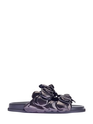 Кожаные шлепанцы Atelier Shoes с декором ручной работы VALENTINO GARAVANI. Цвет: черный