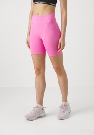 Леггинсы ONE , цвет playful pink/white Nike
