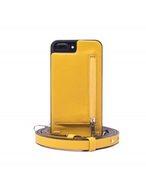 Чехол через плечо для iPhone Plus с кошельком на ремешке , желтый Hera Cases