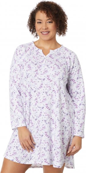Ночная рубашка больших размеров с цветочным принтом и длинными рукавами , цвет Wildflower Burst Karen Neuburger