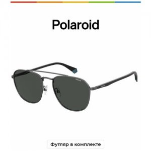 Солнцезащитные очки , мультиколор, серый Polaroid. Цвет: мультиколор