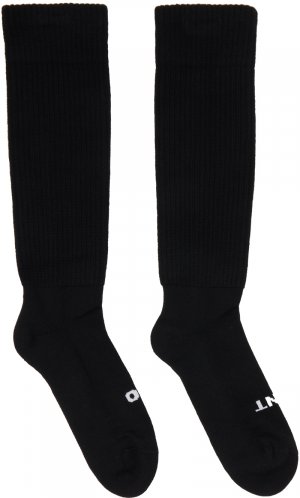Черные носки с надписью So Cunt Rick Owens