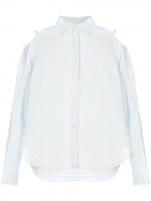 Cold-shoulder cotton shirt Ports 1961. Цвет: синий
