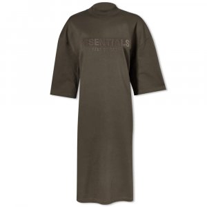 Платье с короткими рукавами и логотипом Fear of God Essentials, черный Essentials