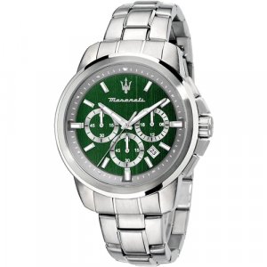 Наручные часы , зеленый, серебряный Maserati. Цвет: зеленый/серебристый