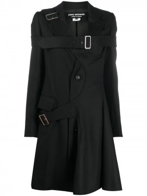 Пальто миди с пряжками Junya Watanabe. Цвет: черный