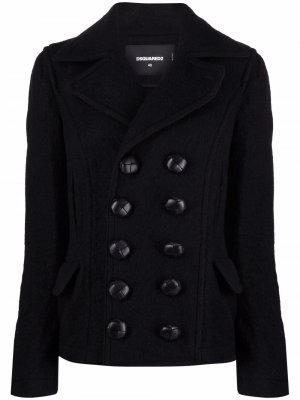 Двубортный пиджак Dsquared2. Цвет: черный