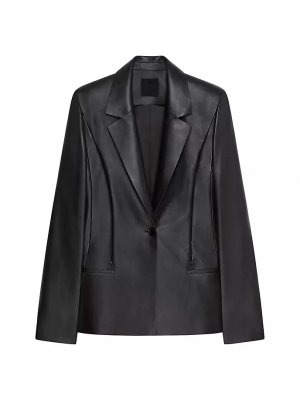 Кожаная куртка-кейп, черный Givenchy