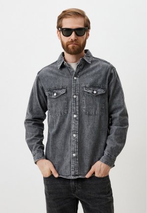 Рубашка джинсовая Mossmore. Цвет: серый