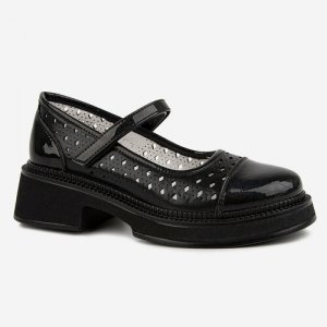 Туфли , размер 35, черный Kapika. Цвет: черный