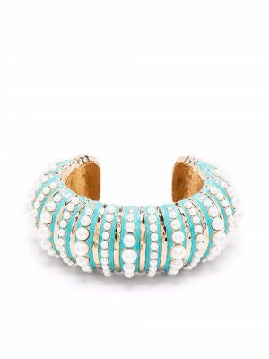 Gem-embellished bangle bracelet LANVIN. Цвет: синий