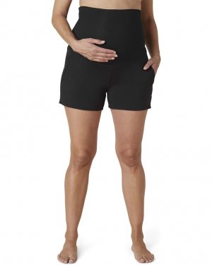 Шорты Cozy Fleece Maternity Fold-Over Shorts, черный Beyond Yoga