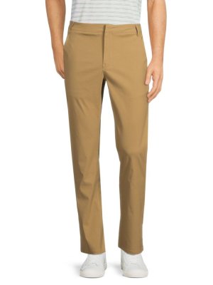 Однотонные брюки с плоской передней частью , цвет Light Brown Kenneth Cole
