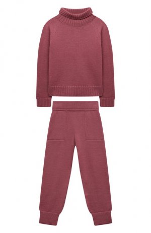 Шерстяной костюм Wool&Cotton. Цвет: розовый