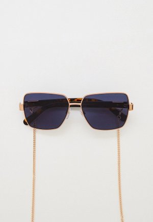 Очки солнцезащитные и цепочка Marc Jacobs. Цвет: золотой