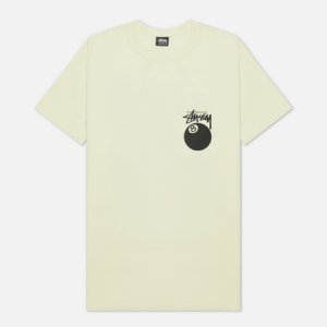Мужская футболка 8 Ball Graphic Art Stussy. Цвет: жёлтый